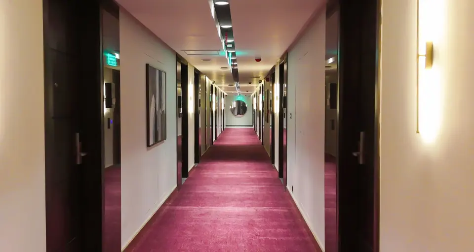 Guest room corridor at Best Western Rawalpindi Central
