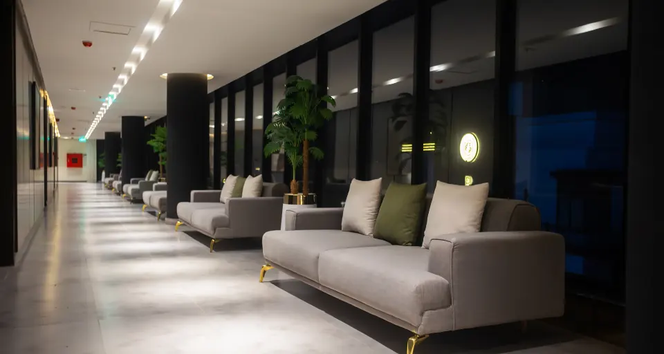 Executive floor lounge seating at Melrose Arch