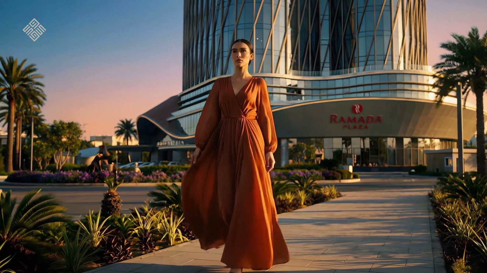 Sky Luxe Ramada Plaza arrival with the landmark building in view
