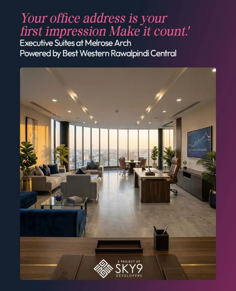 Executive suite interior at Melrose Arch